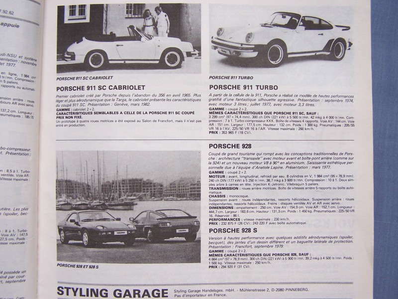 AUTOMOBILE MAGAZINE SPECIAL N°5 82-83 P 0093Q PORSCHE 928.JPG